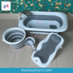 Foldable Baby Bathtub Set with Accessories - Ash