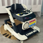 Premium Interactive Baby Walker with Educational Activity Panel - Black