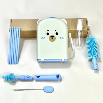 Portable feeder Brush Set Box - Blue